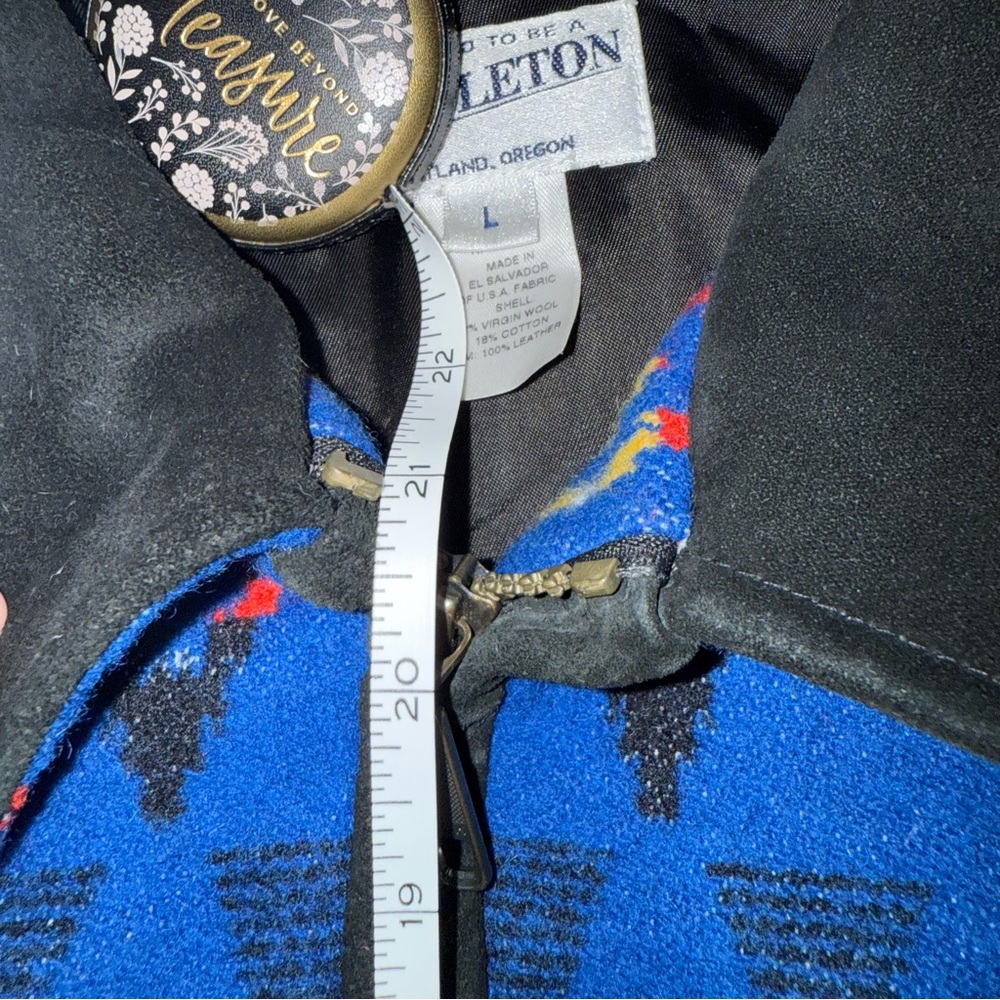 Pendleton Blue Multicolor Patterned Jacket - Picture 13 of 15